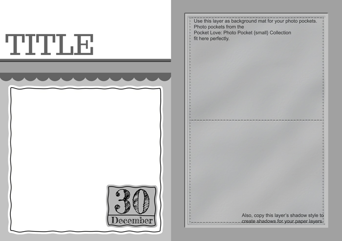digital scrapbook template, freebie, mistyhilltops designs
