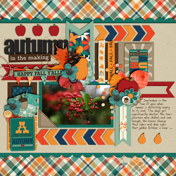 scrapbook layout