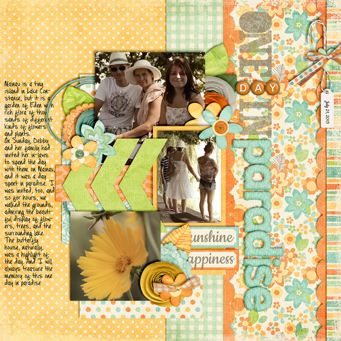 scrapbook layout