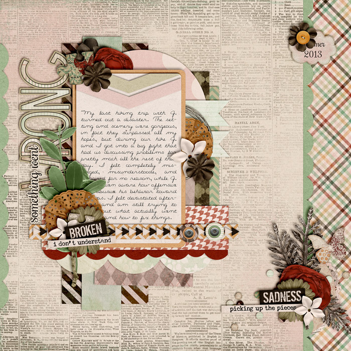 scrapbook layout