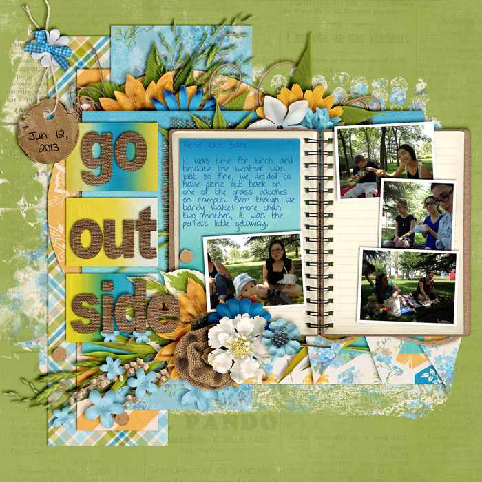 scrapbook layout