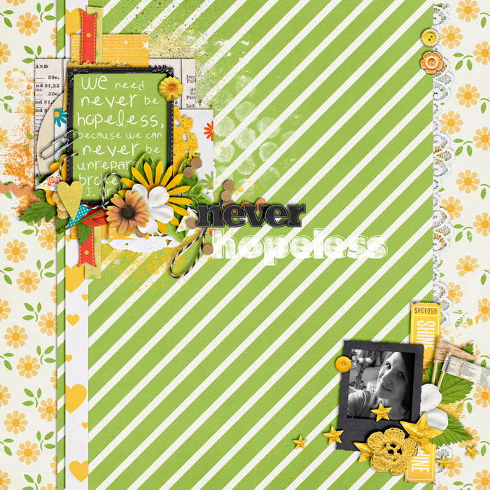 scrapbook layout
