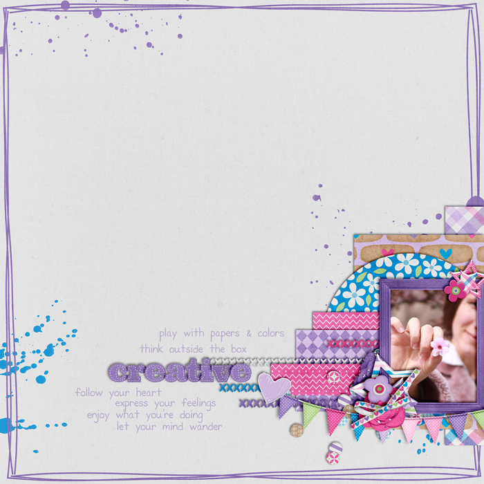 scrapbook layout