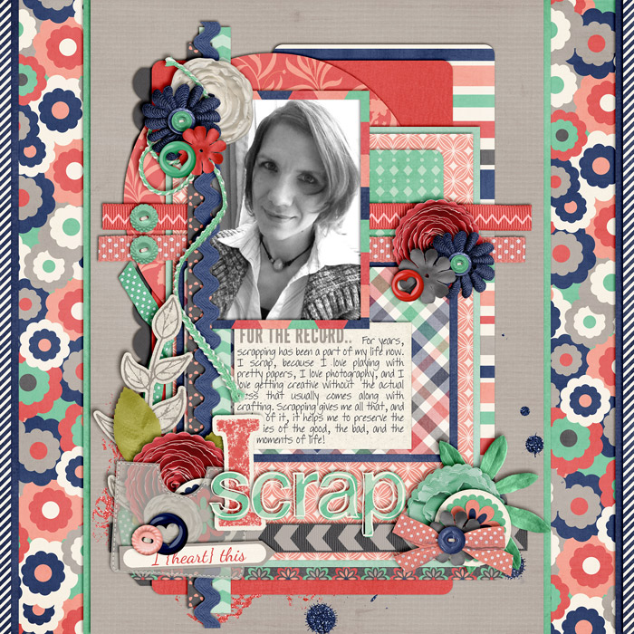 scrapbook layout