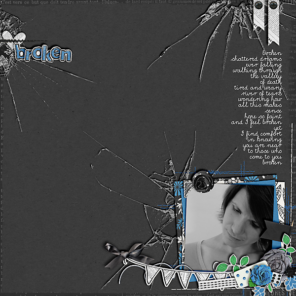 scrapbook layout, emotion