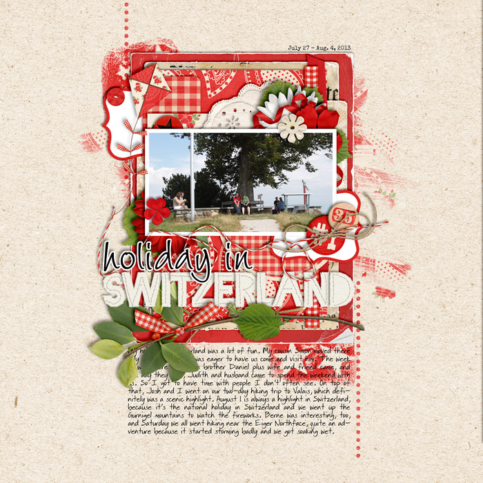 scrapbook layout, travel