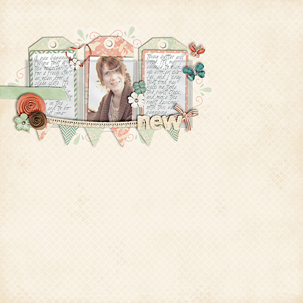 scrapbook layout, beginning