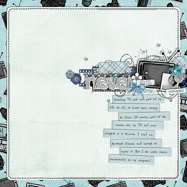 scrapbook layout, media