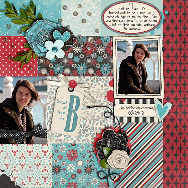 scrapbook layout