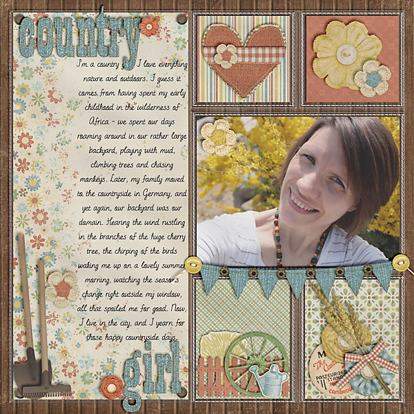 scrapbook layout, pocket