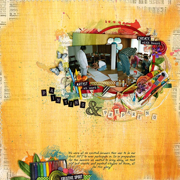 scrapbook layout