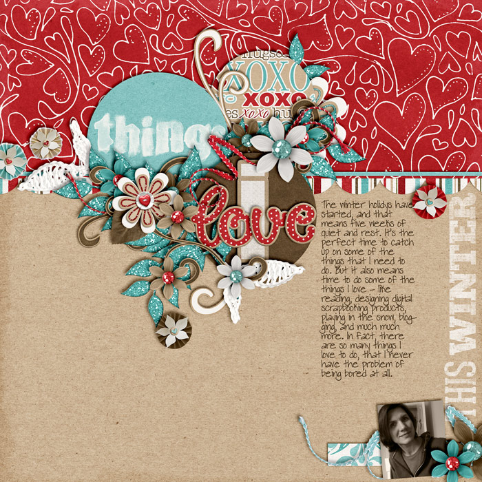 scrapbook layout