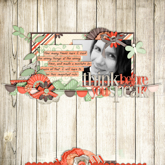 scrapbook layout