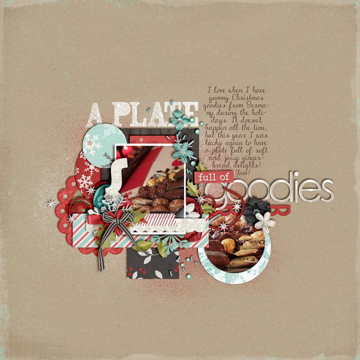 scrapbook layout, christmas