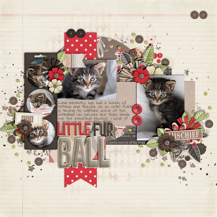 scrapbook layout, pet, animal