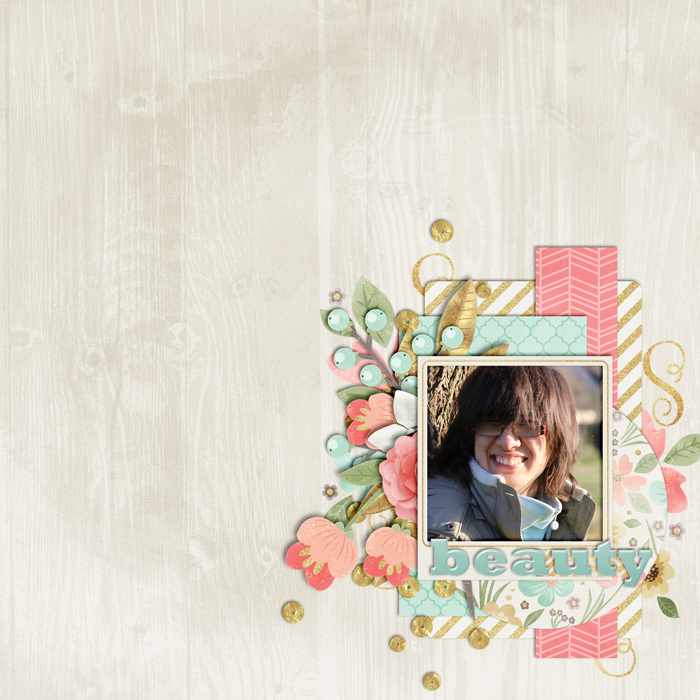 digital scrapbooking layout