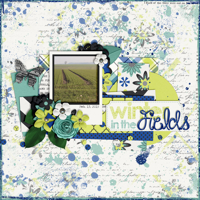 digital scrapbooking layout, nature, outside