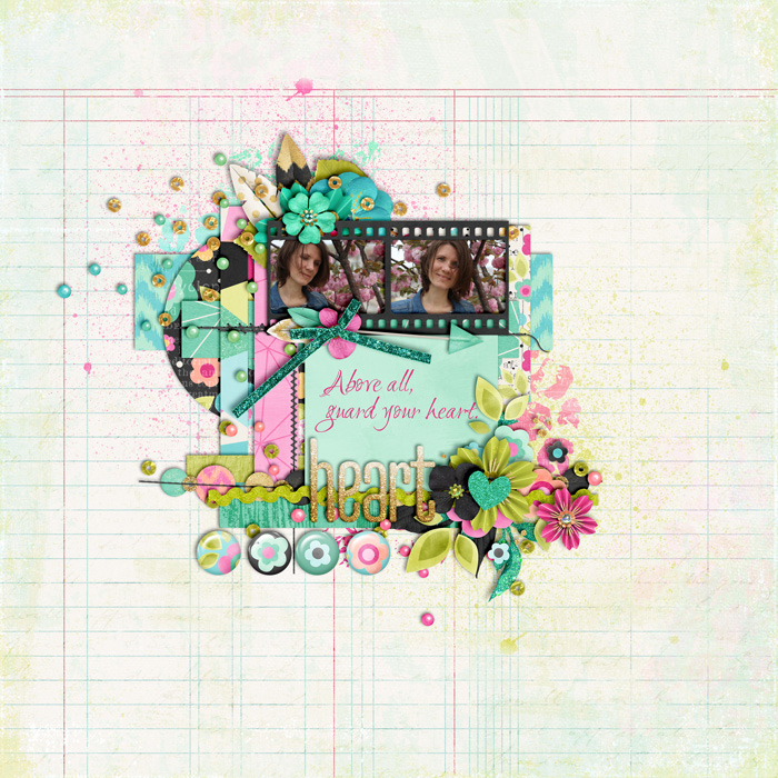 digital scrapbooking layout