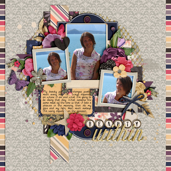 digital scrapbooking layout