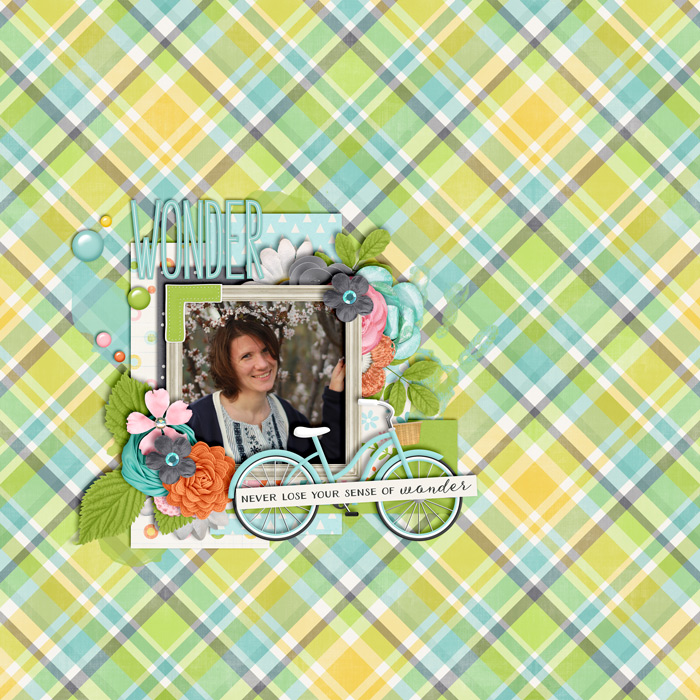 digital scrapbooking layout