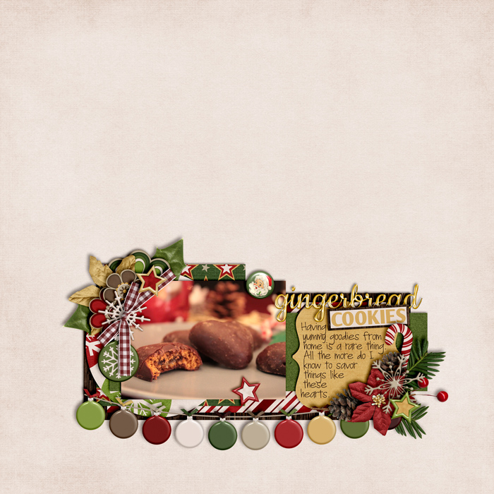 scrapbook layout, christmas