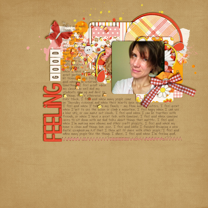 scrapbook layout, emotions