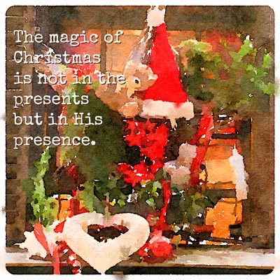 quote, christmas, presents, presence